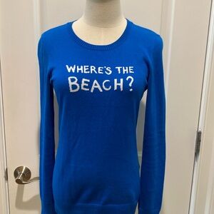Lilly Pulitzer Where’s the BEACH? cotton sweater size Small size Small